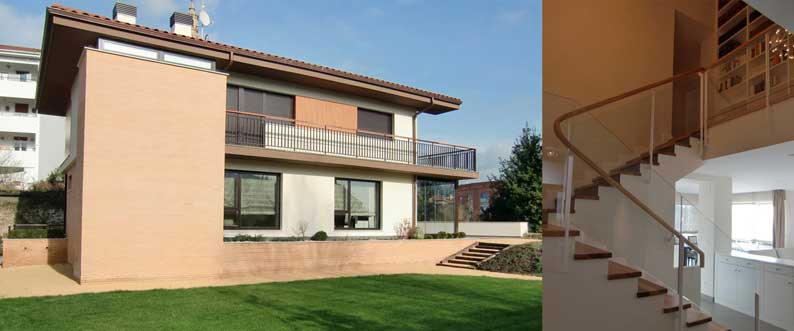 Redacción del Anteproyecto,  Proyecto de Ejecución y Dirección de las obras de la vivienda unifamiliar en Amorebieta. Bizkaia.